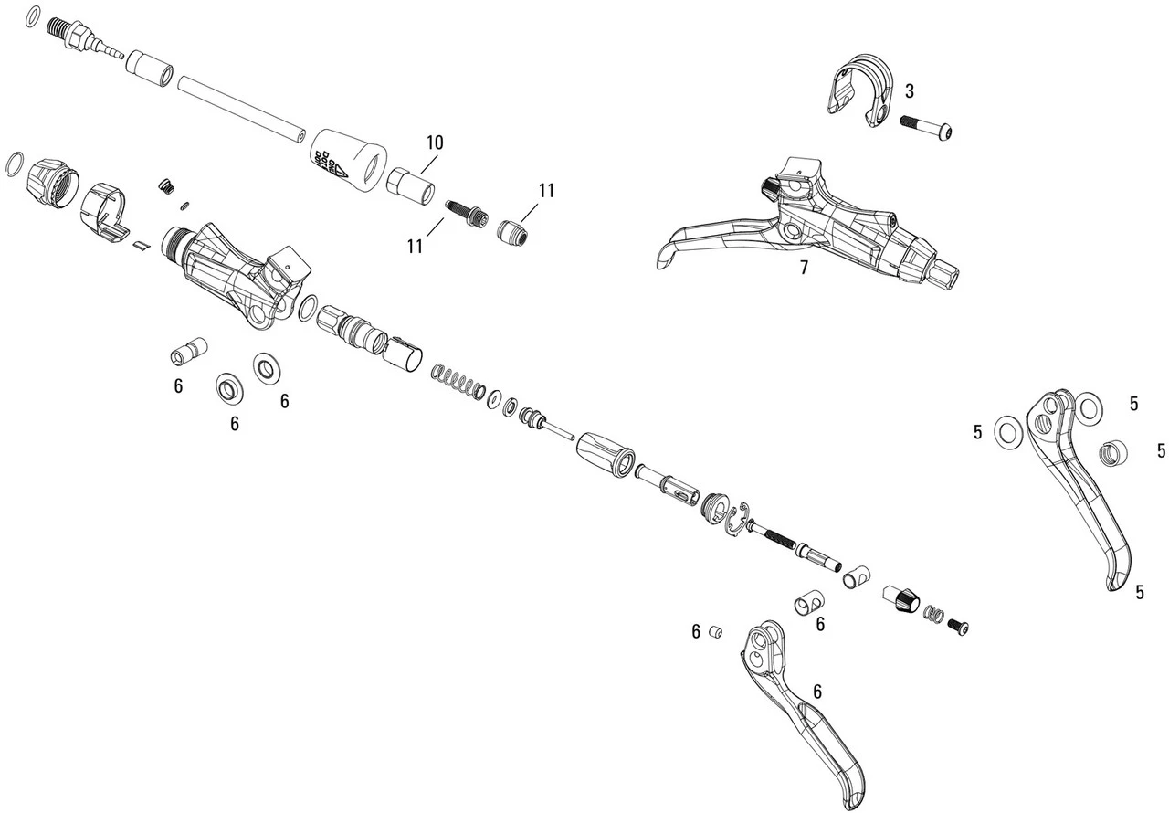 AVID Ersatzteile Elixir 9 Trail Bremshebel 1 AVID Ersatzteile Elixir 9 Trail Bremshebel