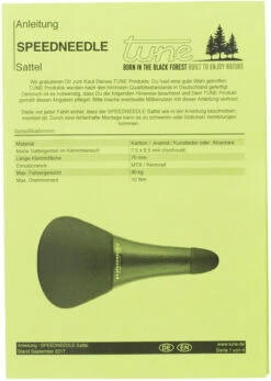 Tune Speedneedle 20TWENTY Carbon Sattel Mit Alcantara -Shimano Verkäufe 278999