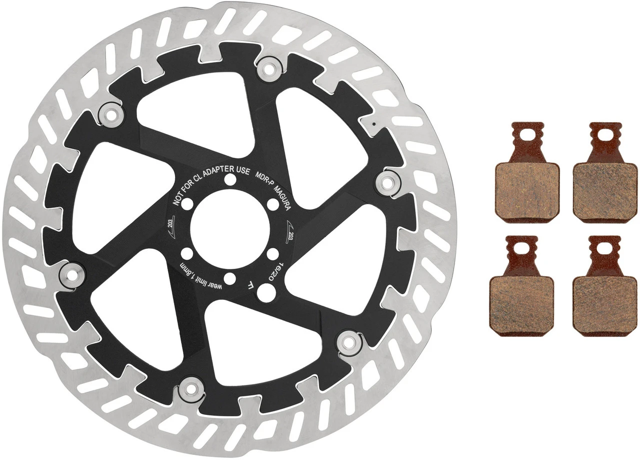 MAGURA MDR-P Bremsscheiben Und Belag Kit 6-Loch 203 Mm 1 MAGURA MDR-P Bremsscheiben Und Belag Kit 6-Loch 203 Mm