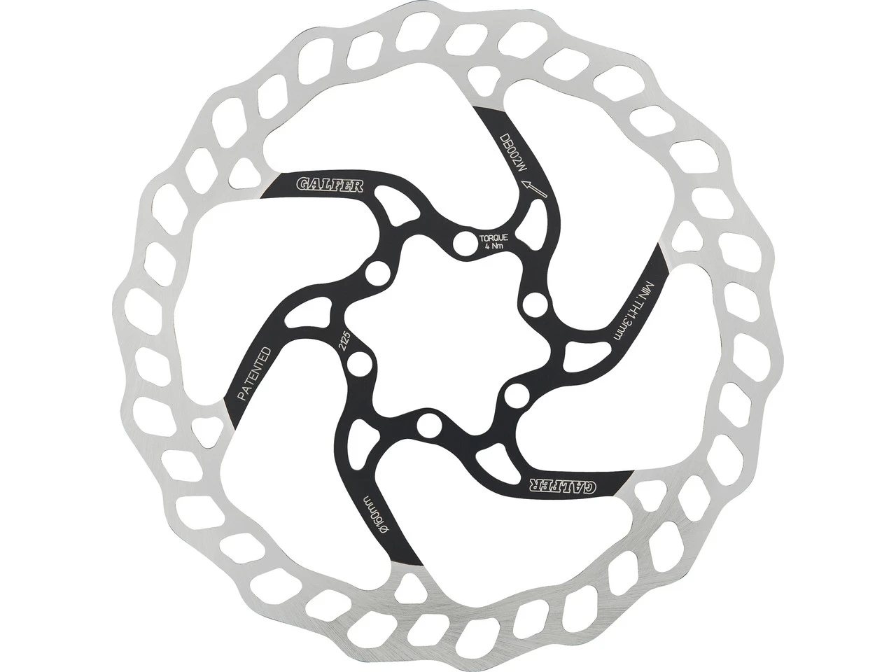 GALFER Fixed Disc Wave 1,8 Mm MTB 6-Loch Bremsscheibe 1 GALFER Fixed Disc Wave 1,8 Mm MTB 6-Loch Bremsscheibe