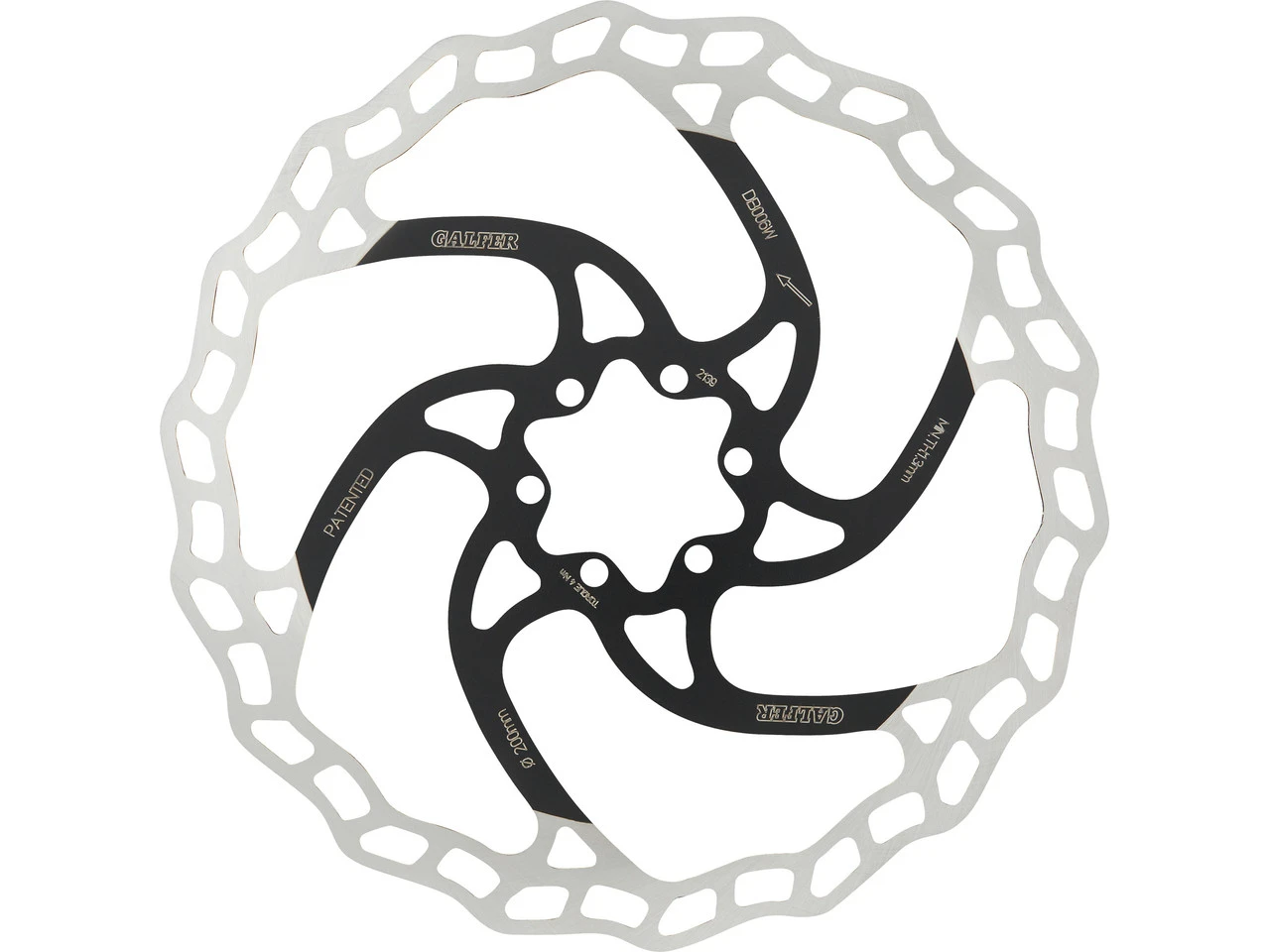 GALFER Fixed Disc Wave 1,8 Mm MTB 6-Loch Bremsscheibe 3 GALFER Fixed Disc Wave 1,8 Mm MTB 6-Loch Bremsscheibe – Bild 3