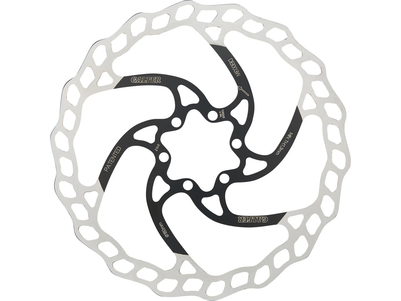 GALFER Fixed Disc Wave 1,8 Mm MTB 6-Loch Bremsscheibe 7 GALFER Fixed Disc Wave 1,8 Mm MTB 6-Loch Bremsscheibe – Bild 7